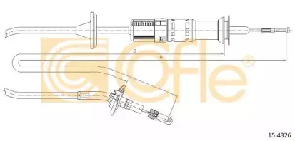 15.4326 COFLE Трос, управление сцеплением