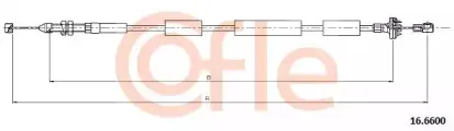 16.6600 COFLE Тросик газа