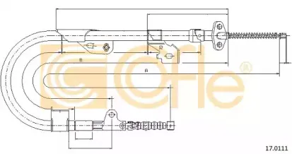 17.0111 COFLE Трос, стояночная тормозная система