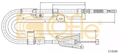 17.0130 COFLE Трос, стояночная тормозная система