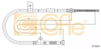 17.0213 COFLE Трос, стояночная тормозная система