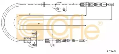 17.0237 COFLE Трос, стояночная тормозная система