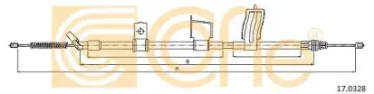 17.0328 COFLE Трос, стояночная тормозная система