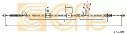 17.0330 COFLE Трос, стояночная тормозная система