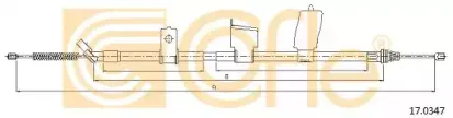 17.0347 COFLE Трос, стояночная тормозная система