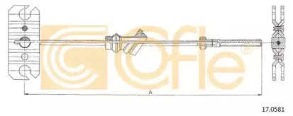 17.0581 COFLE Трос, стояночная тормозная система