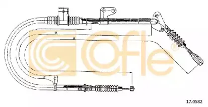 17.0582 COFLE Трос, стояночная тормозная система