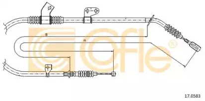 17.0583 COFLE Трос, стояночная тормозная система