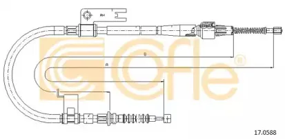 17.0588 COFLE Трос, стояночная тормозная система
