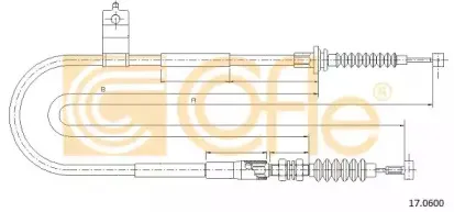 17.0600 COFLE Трос, стояночная тормозная система