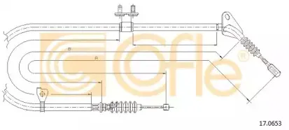 17.0653 COFLE Трос, стояночная тормозная система