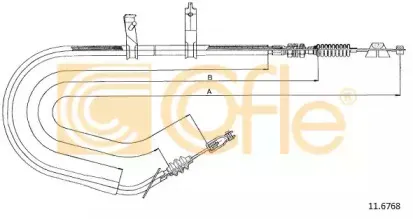 17.067 COFLE Трос, стояночная тормозная система