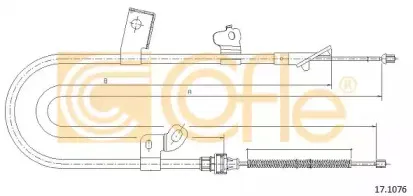 17.1076 COFLE Трос, стояночная тормозная система