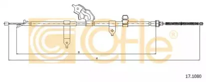 17.1080 COFLE Трос, стояночная тормозная система
