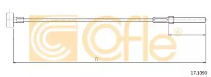 17.1090 COFLE Трос, стояночная тормозная система