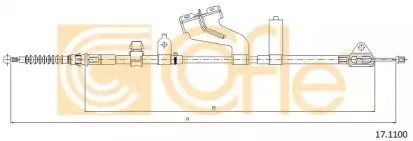 17.1100 COFLE Трос, стояночная тормозная система