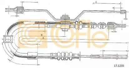 17.1235 COFLE Трос, стояночная тормозная система
