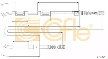 17.1424 COFLE Трос, стояночная тормозная система