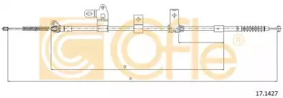 17.1427 COFLE Трос, стояночная тормозная система