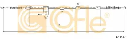 17.1437 COFLE Трос, стояночная тормозная система