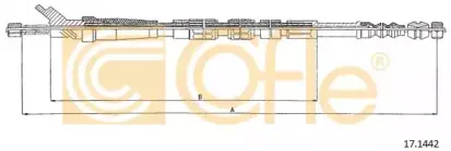 17.1442 COFLE Трос, стояночная тормозная система