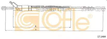 17.1464 COFLE Трос, стояночная тормозная система
