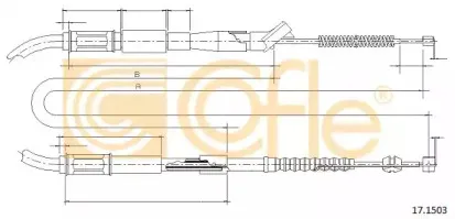 17.1503 COFLE Трос, стояночная тормозная система