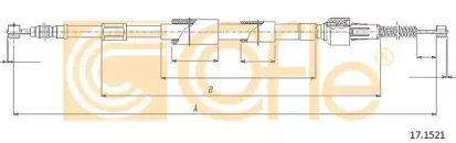 17.1521 COFLE Трос, стояночная тормозная система