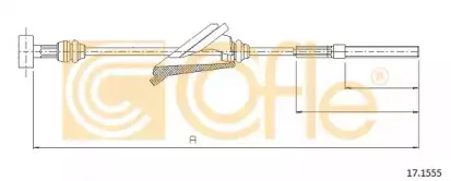 17.1555 COFLE Трос, стояночная тормозная система