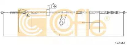 17.1562 COFLE Трос, стояночная тормозная система