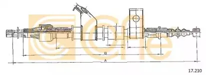 17.210 COFLE Трос, стояночная тормозная система