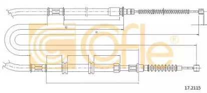17.2115 COFLE Трос, стояночная тормозная система