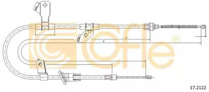 17.2122 COFLE Трос, стояночная тормозная система