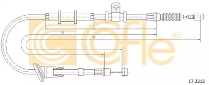 17.2212 COFLE Трос, стояночная тормозная система