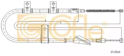 17.2513 COFLE Трос, стояночная тормозная система