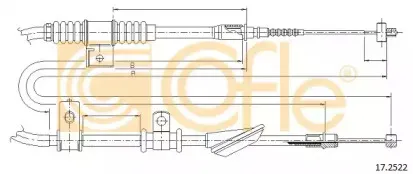 17.2522 COFLE Трос, стояночная тормозная система