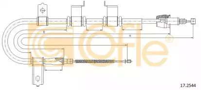 17.2544 COFLE Трос, стояночная тормозная система