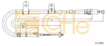 17.2550 COFLE Трос, стояночная тормозная система