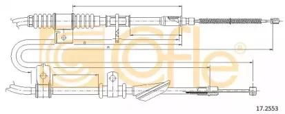 17.2553 COFLE Трос, стояночная тормозная система