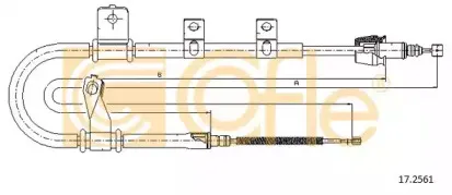 17.2561 COFLE Трос, стояночная тормозная система