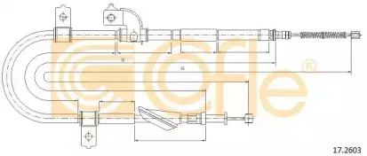 17.2603 COFLE Трос, стояночная тормозная система