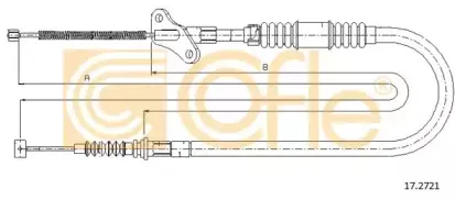 17.2721 COFLE Трос, стояночная тормозная система