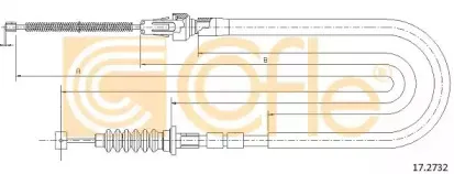 17.2732 COFLE Трос, стояночная тормозная система
