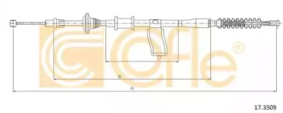 17.3509 COFLE Трос, стояночная тормозная система