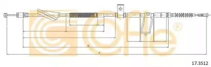 17.3512 COFLE Трос, стояночная тормозная система