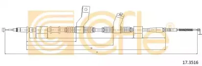 17.3516 COFLE Трос, стояночная тормозная система