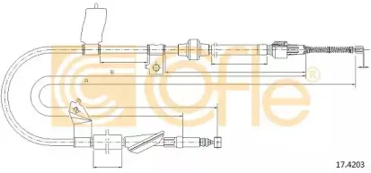 17.4203 COFLE Трос, стояночная тормозная система