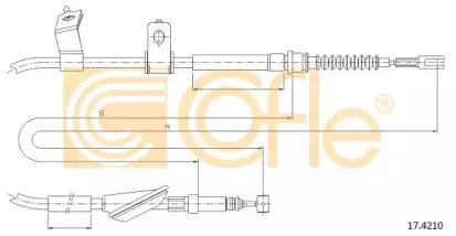 17.4210 COFLE Трос, стояночная тормозная система