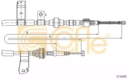 17.4230 COFLE Трос, стояночная тормозная система