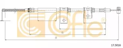 17.5016 COFLE Трос, стояночная тормозная система
